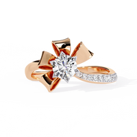 Ribbon Bloom Lab Grown Diamond Ring - Ophiratbf