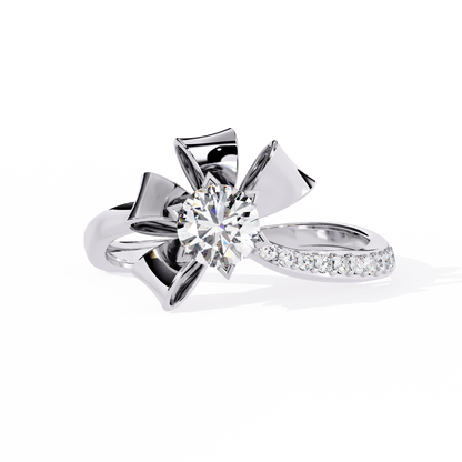 Ribbon Bloom Lab Grown Diamond Ring