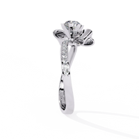 Ribbon Bloom Lab Grown Diamond Ring - Ophiratbf