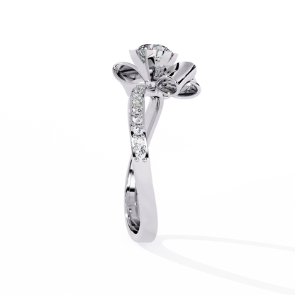 Ribbon Bloom Lab Grown Diamond Ring