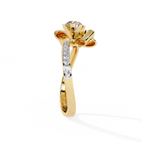 Ribbon Bloom Lab Grown Diamond Ring - Ophiratbf