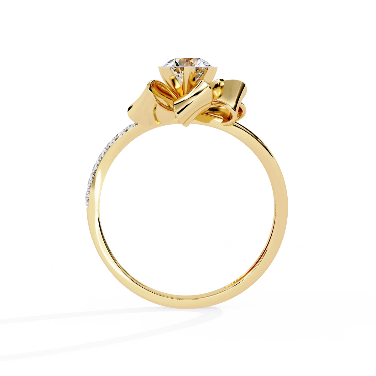 Ribbon Bloom Lab Grown Diamond Ring - Ophiratbf