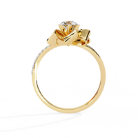 Ribbon Bloom Lab Grown Diamond Ring - Ophiratbf