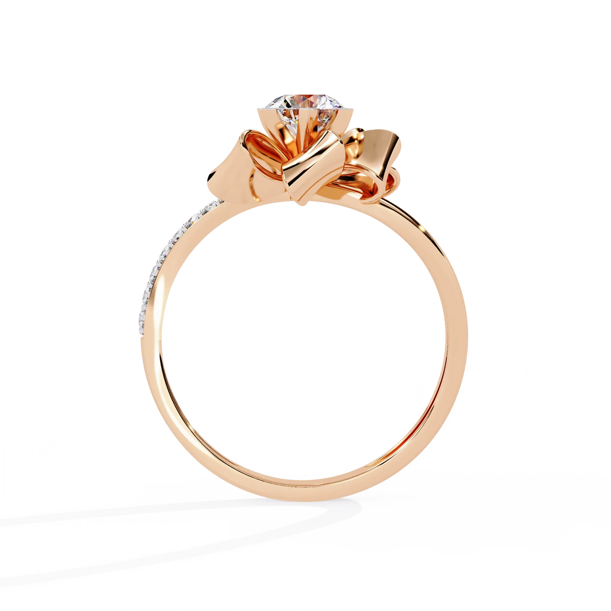 Ribbon Bloom Lab Grown Diamond Ring - Ophiratbf