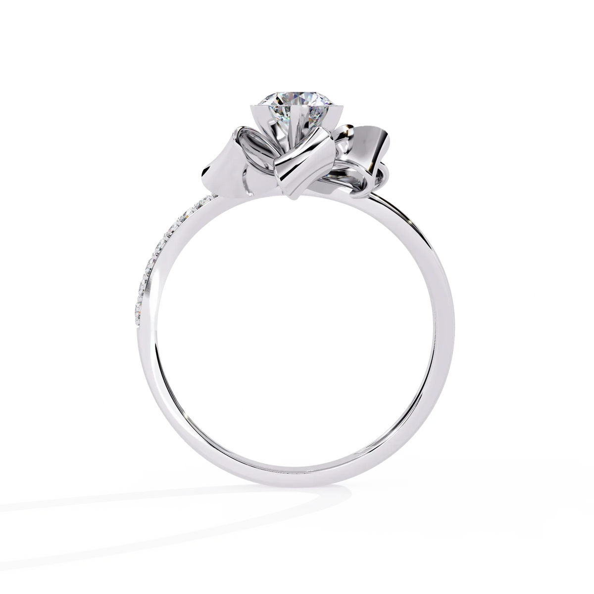 Ribbon Bloom Lab Grown Diamond Ring - Ophiratbf