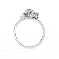 Ribbon Bloom Lab Grown Diamond Ring - Ophiratbf
