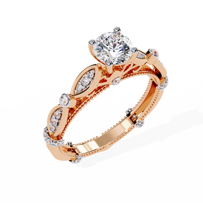 Navette Grace Lab Grown Diamond Ring