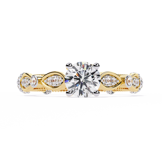 Navette Grace Lab Grown Diamond Ring