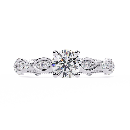 Navette Grace Lab Grown Diamond Ring