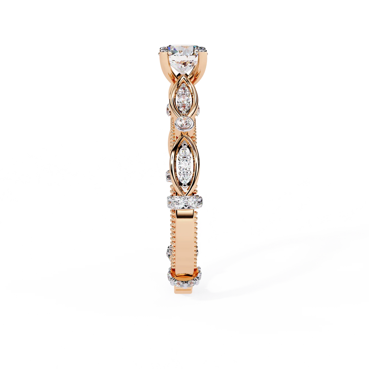 Navette Grace Lab Grown Diamond Ring - Ophiratbf