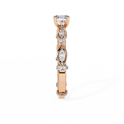 Navette Grace Lab Grown Diamond Ring