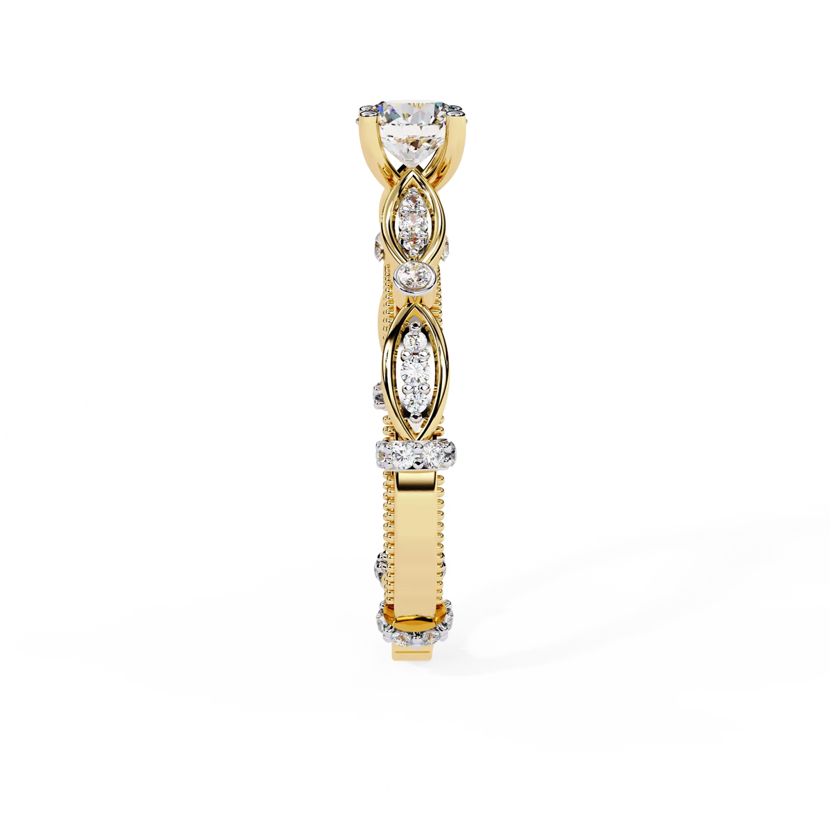 Navette Grace Lab Grown Diamond Ring - Ophiratbf