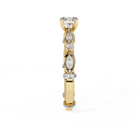 Navette Grace Lab Grown Diamond Ring - Ophiratbf