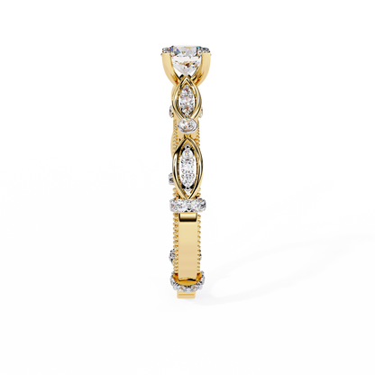 Navette Grace Lab Grown Diamond Ring