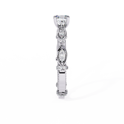 Navette Grace Lab Grown Diamond Ring