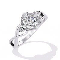 Infinity Petal Lab Grown Diamond Ring - Ophiratbf