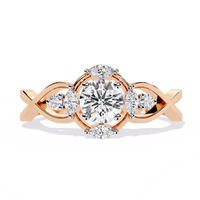 Infinity Petal Lab Grown Diamond Ring - Ophiratbf