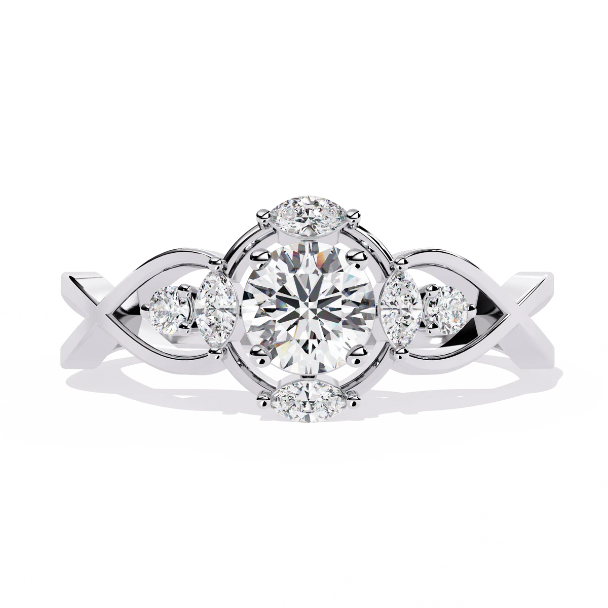 Infinity Petal Lab Grown Diamond Ring - Ophiratbf