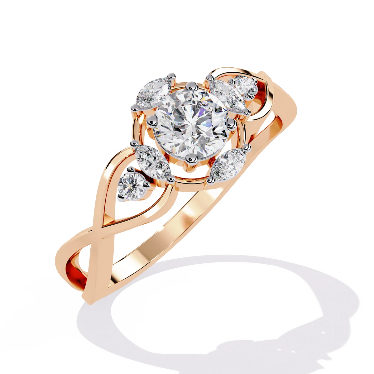 Infinity Petal Lab Grown Diamond Ring - Ophiratbf
