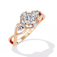 Infinity Petal Lab Grown Diamond Ring - Ophiratbf