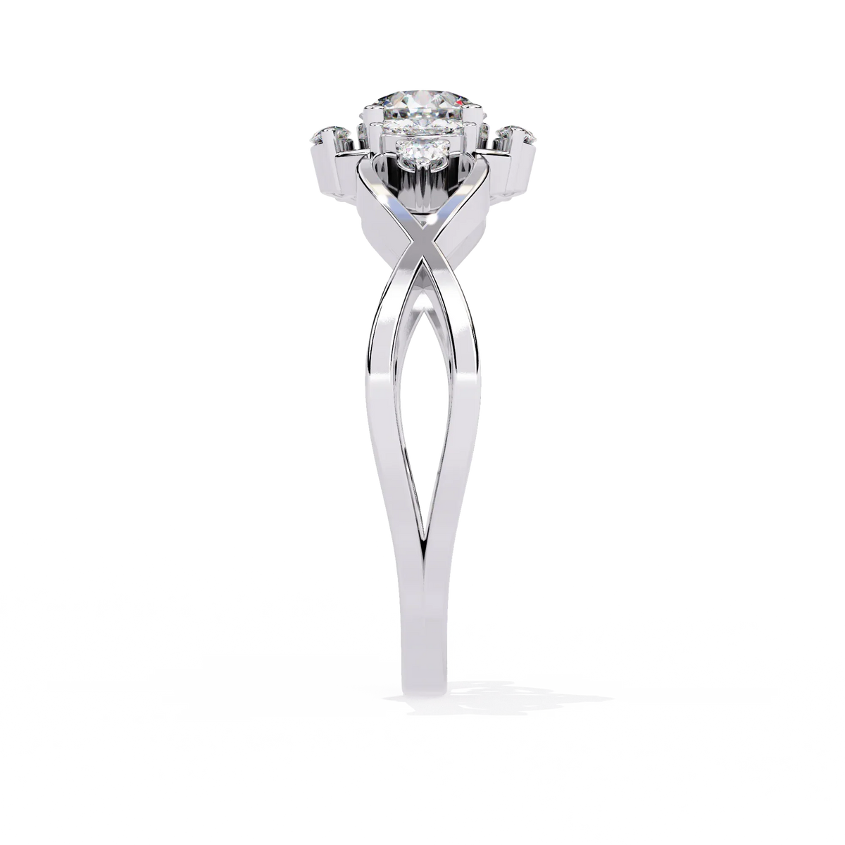 Infinity Petal Lab Grown Diamond Ring - Ophiratbf
