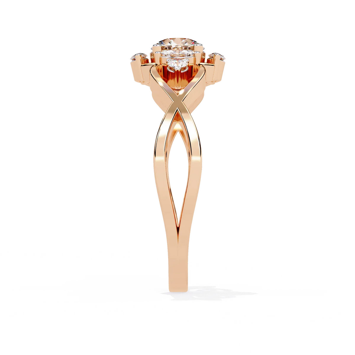 Infinity Petal Lab Grown Diamond Ring - Ophiratbf