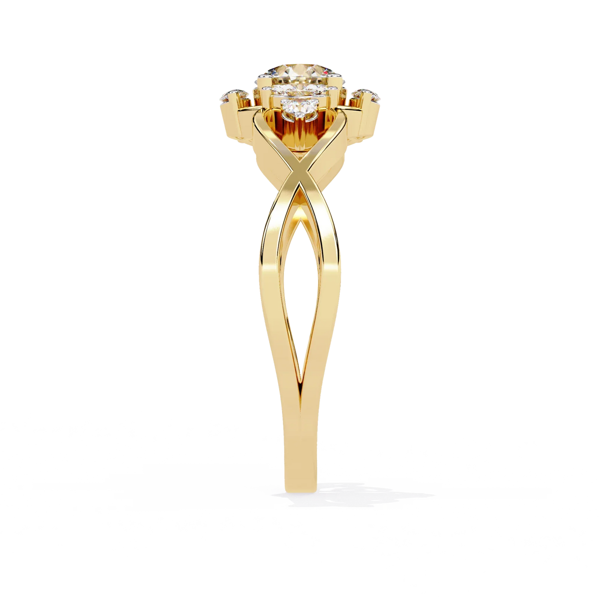 Infinity Petal Lab Grown Diamond Ring - Ophiratbf