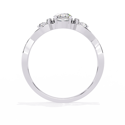 Infinity Petal Lab Grown Diamond Ring