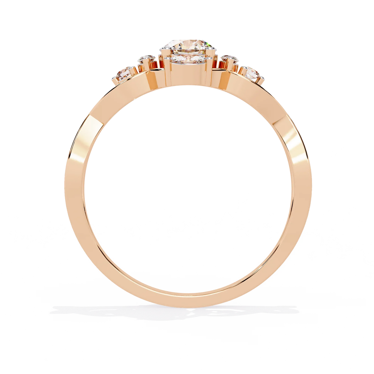 Infinity Petal Lab Grown Diamond Ring - Ophiratbf