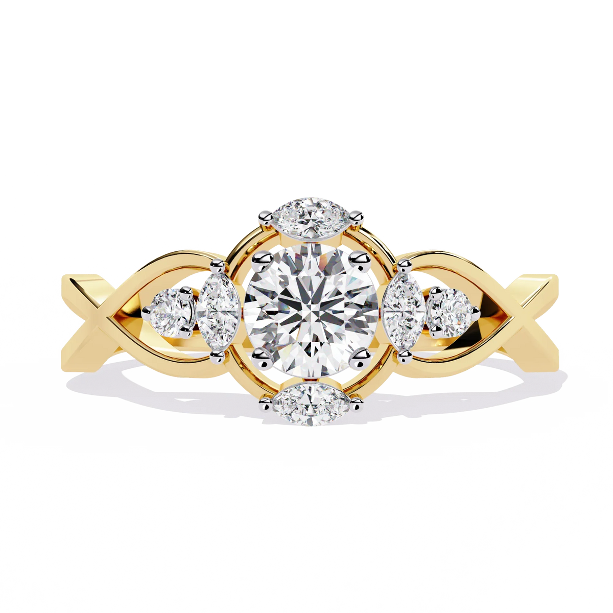 Infinity Petal Lab Grown Diamond Ring - Ophiratbf