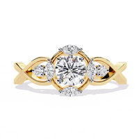 Infinity Petal Lab Grown Diamond Ring - Ophiratbf