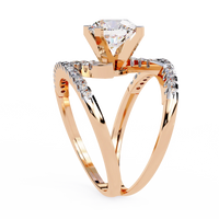 Spiral Embrace Lab Grown Diamond Ring - Ophiratbf