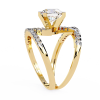 Spiral Embrace Lab Grown Diamond Ring - Ophiratbf