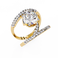 Spiral Embrace Lab Grown Diamond Ring - Ophiratbf