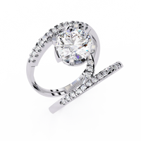Spiral Embrace Lab Grown Diamond Ring - Ophiratbf