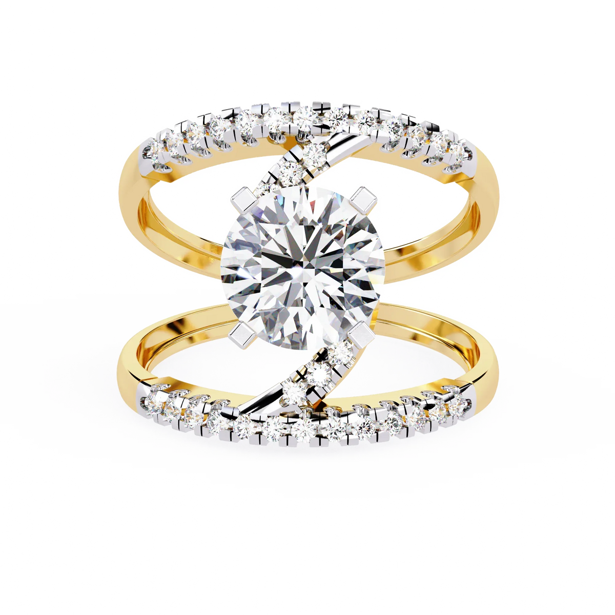 Spiral Embrace Lab Grown Diamond Ring - Ophiratbf