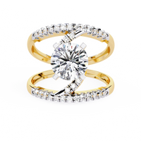 Spiral Embrace Lab Grown Diamond Ring - Ophiratbf