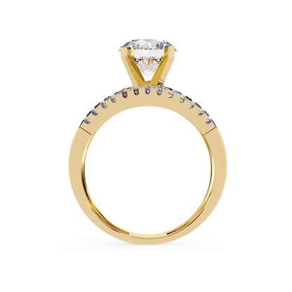 Spiral Embrace Lab Grown Diamond Ring