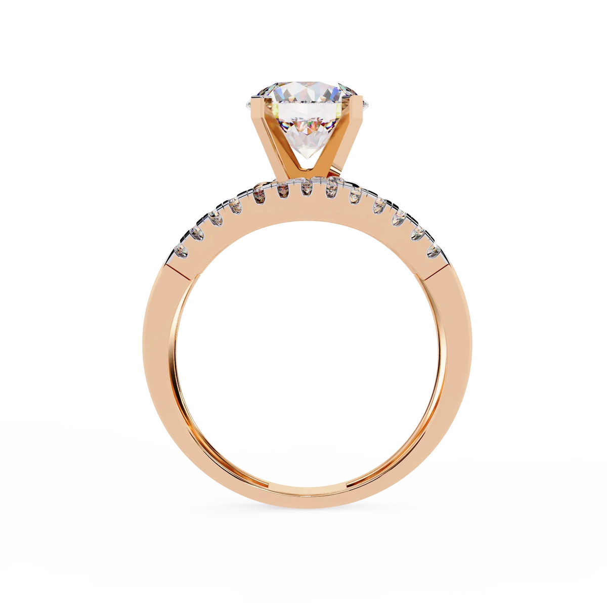 Spiral Embrace Lab Grown Diamond Ring - Ophiratbf