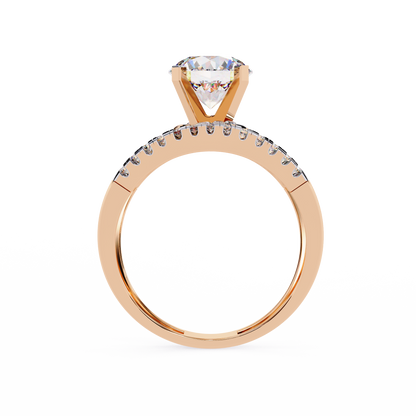 Spiral Embrace Lab Grown Diamond Ring