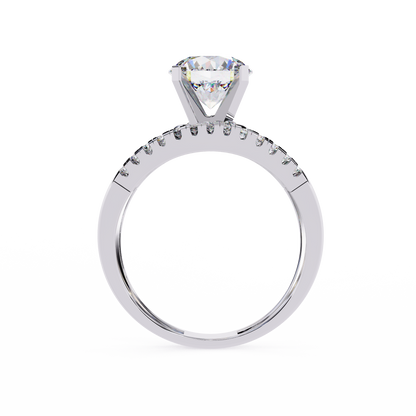 Spiral Embrace Lab Grown Diamond Ring