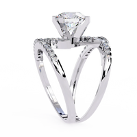 Spiral Embrace Lab Grown Diamond Ring - Ophiratbf