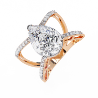 Nova Criss Cross Lab Grown Diamond Ring - Ophiratbf
