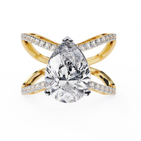 Nova Criss Cross Lab Grown Diamond Ring - Ophiratbf