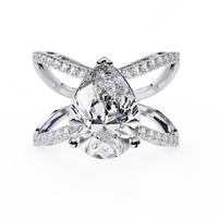 Nova Criss Cross Lab Grown Diamond Ring - Ophiratbf