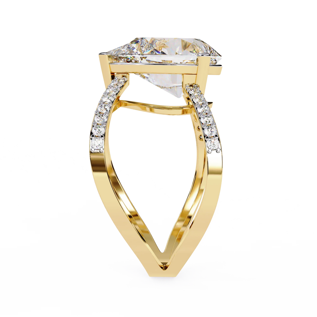 Nova Criss Cross Lab Grown Diamond Ring - Ophiratbf