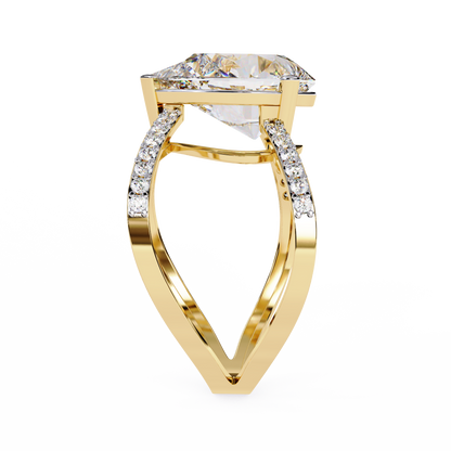 Nova Criss Cross Lab Grown Diamond Ring