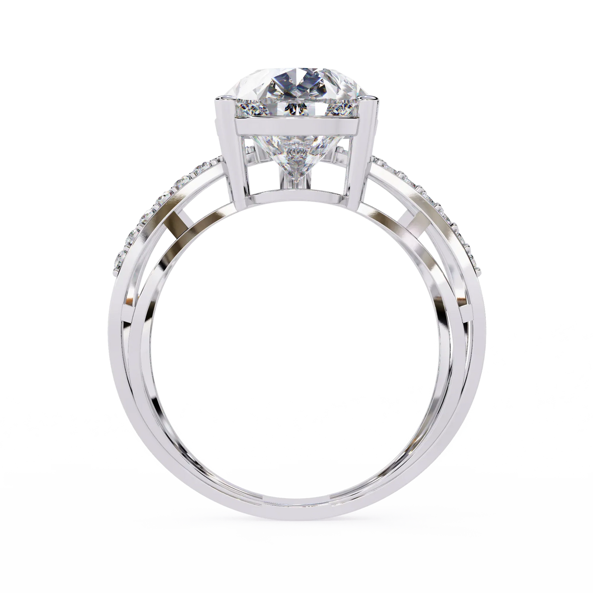 Nova Criss Cross Lab Grown Diamond Ring - Ophiratbf
