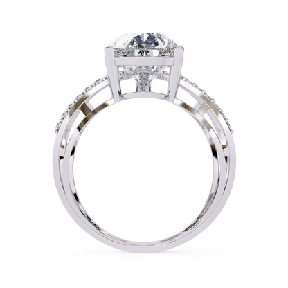 Nova Criss Cross Lab Grown Diamond Ring