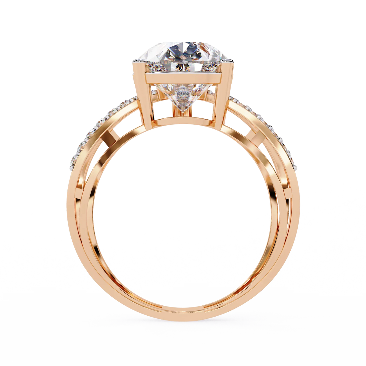 Nova Criss Cross Lab Grown Diamond Ring - Ophiratbf